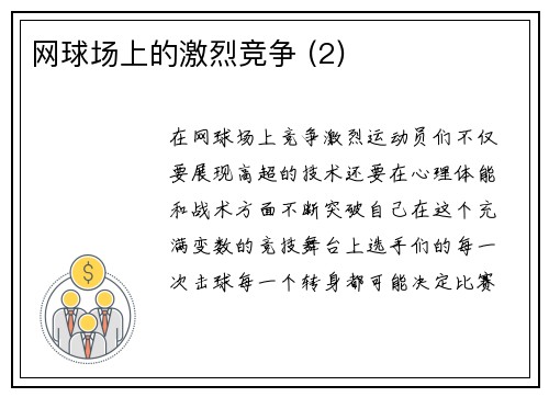 网球场上的激烈竞争 (2)